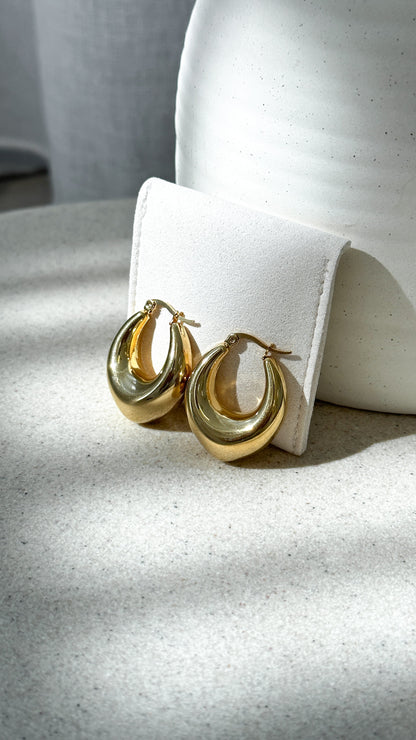 Arya Hoop Earrings - Gold