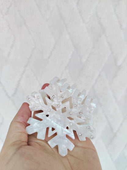 Snowflake Crystal Hair Claw