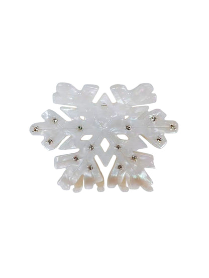 Snowflake Crystal Hair Claw