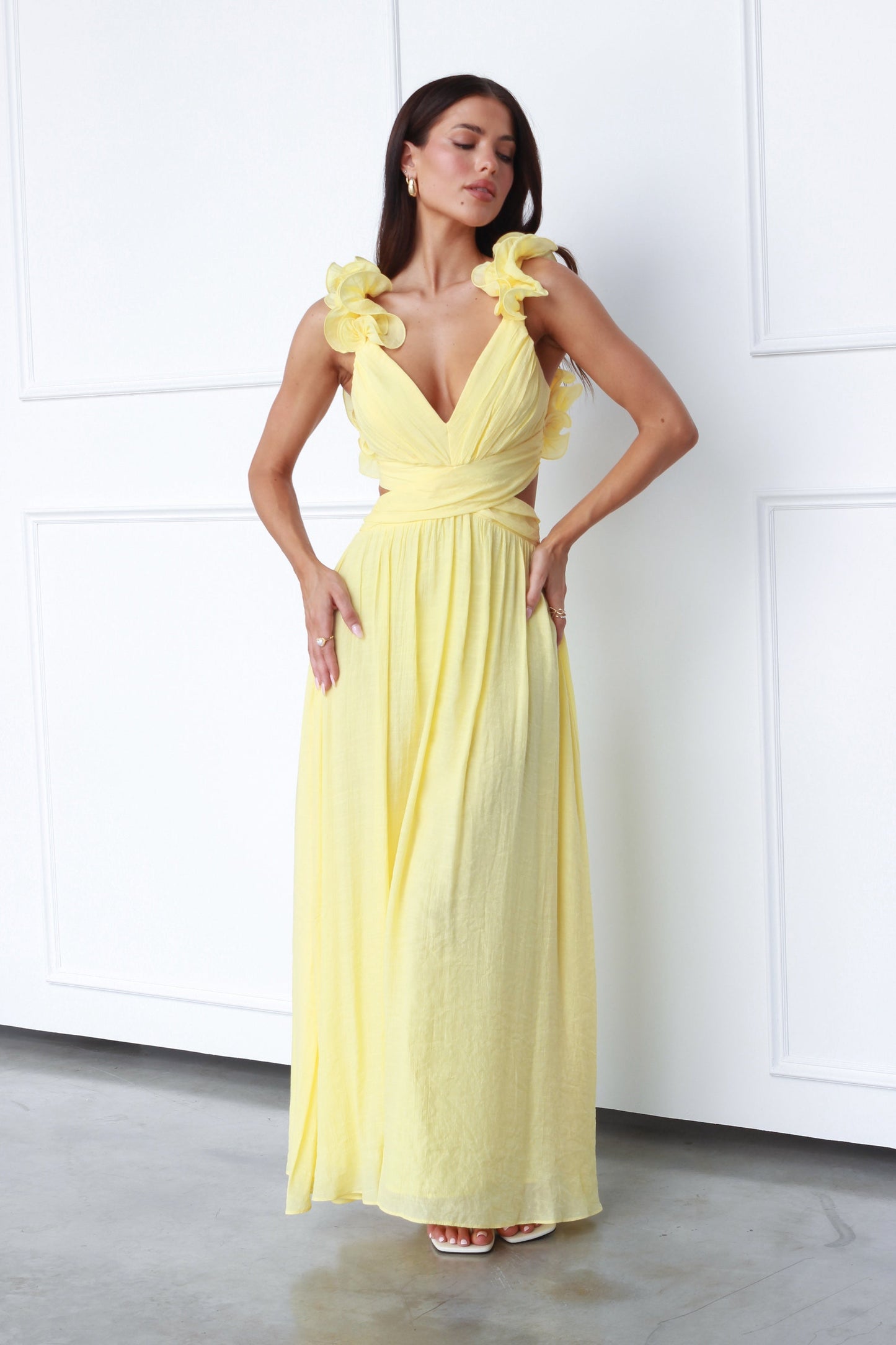 KENZIE MAXI DRESS - YELLOW