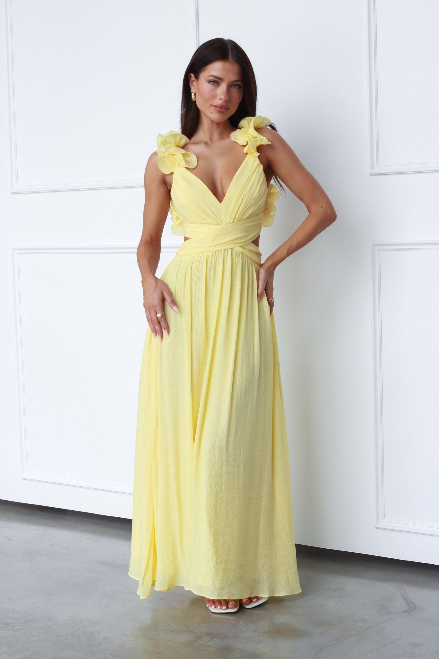 KENZIE MAXI DRESS - YELLOW