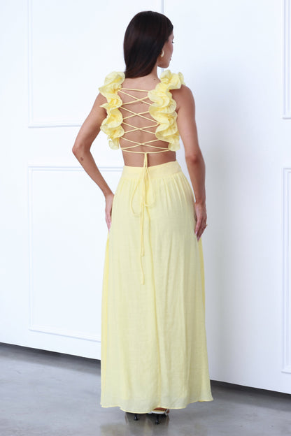 KENZIE MAXI DRESS - YELLOW