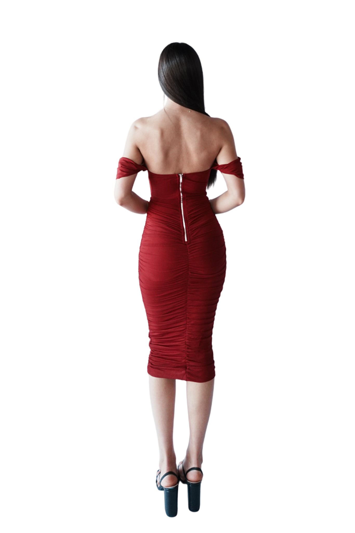 Tilly Midi Dress - Wine