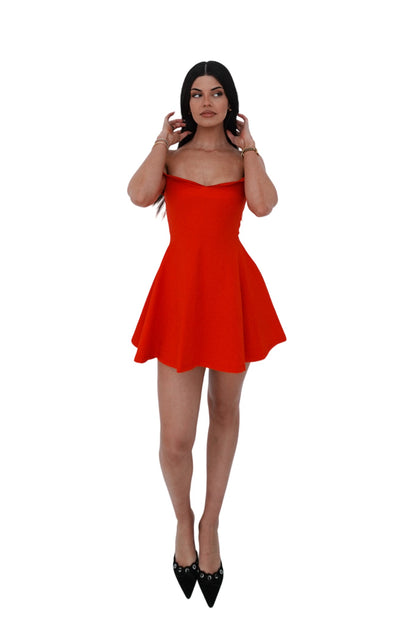 Belle Mini Dress - Red