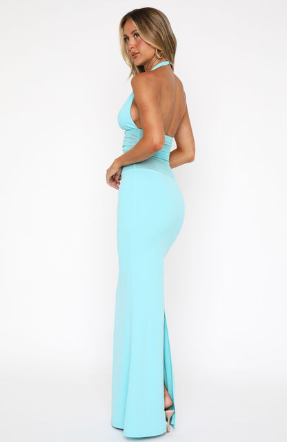 All My Love Maxi Dress Aqua