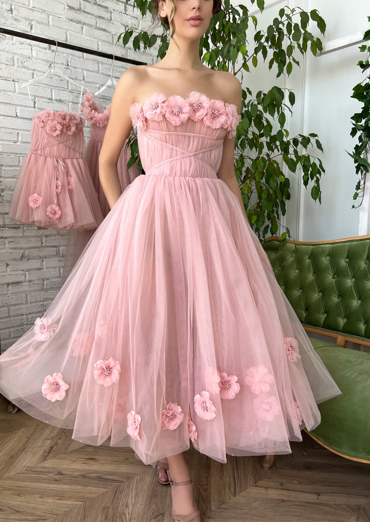 Peony Princess Midi Dress