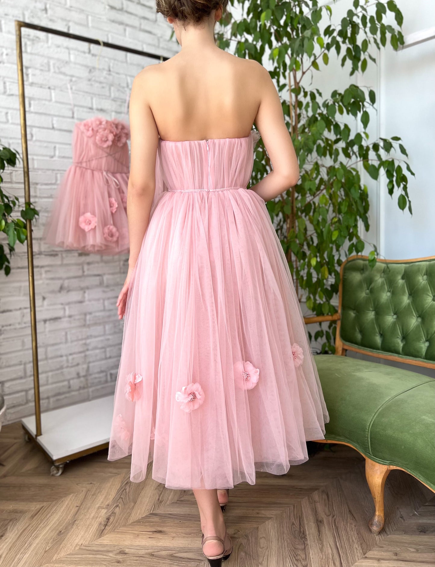 Peony Princess Midi Dress