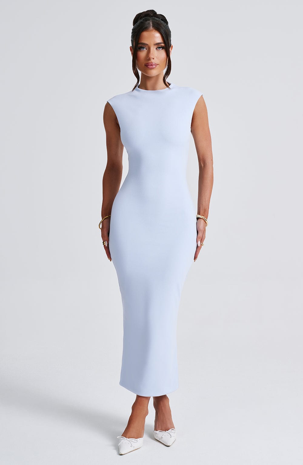 Moira Midi Dress - Blue